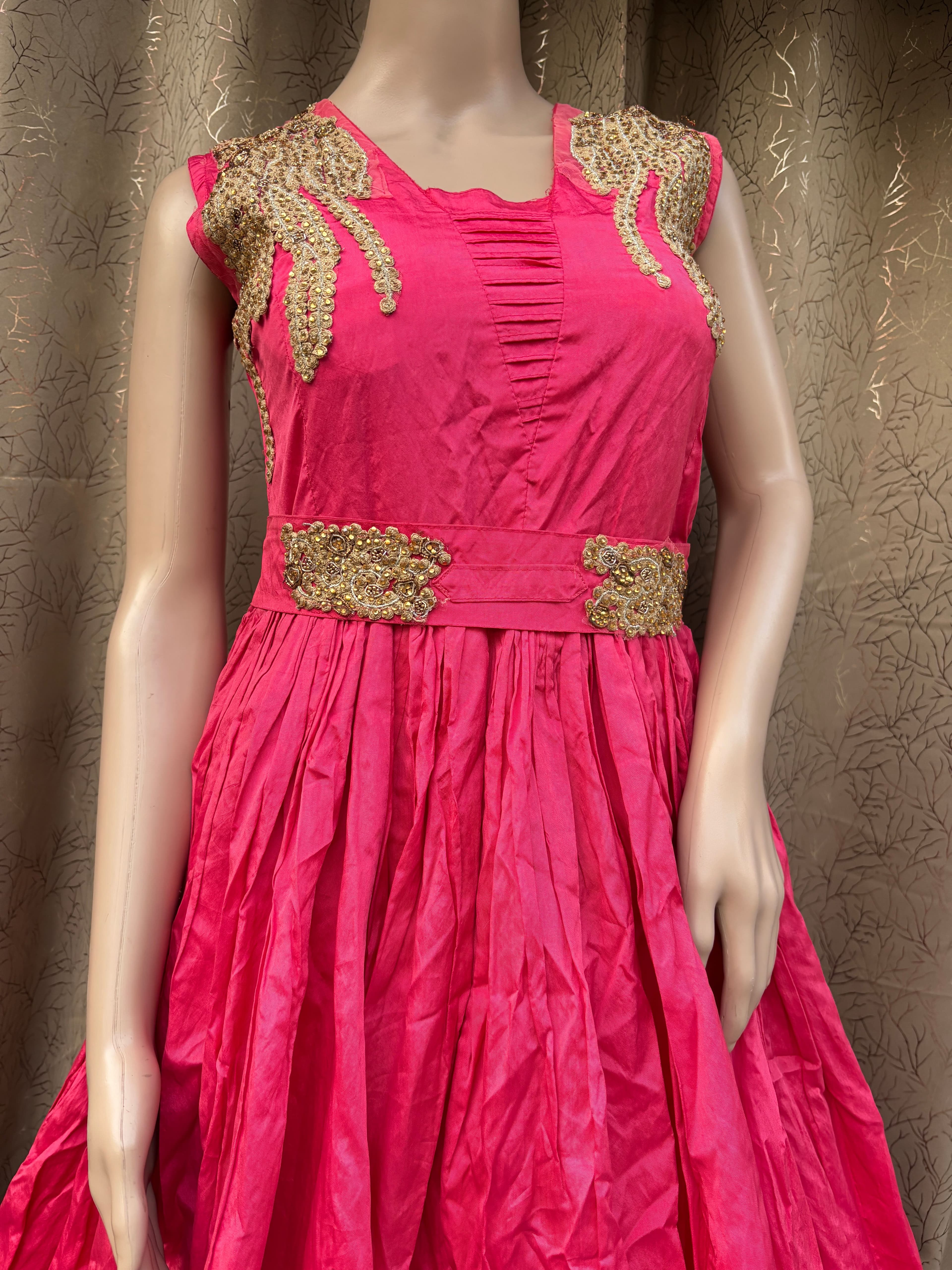 Rent Rani Pink Gown - Gowns in Bhopal from ₹399/day | Keshavi Garb